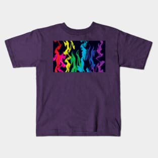 rainbow fire Kids T-Shirt